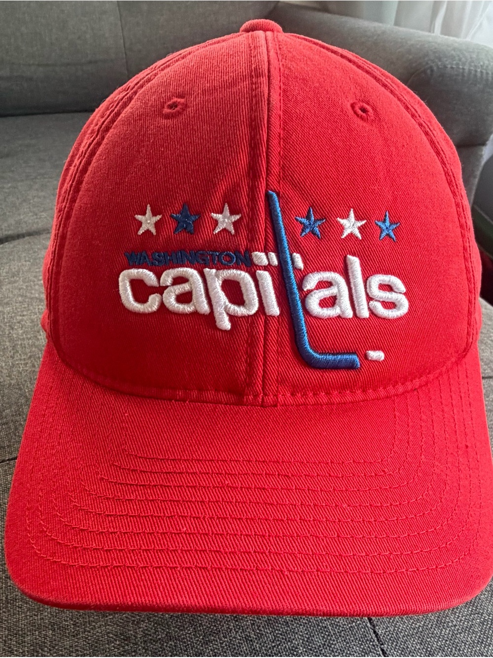 Red Adjustable Washington Capitals Cap